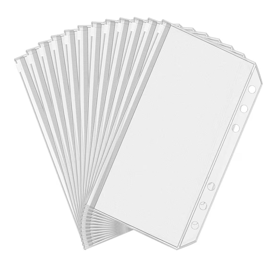 Clear Zipper Budget Envelope