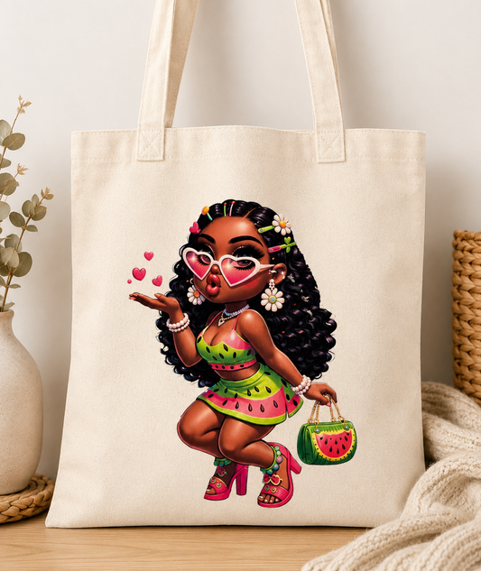 Watermelon Baddie Tote Bag