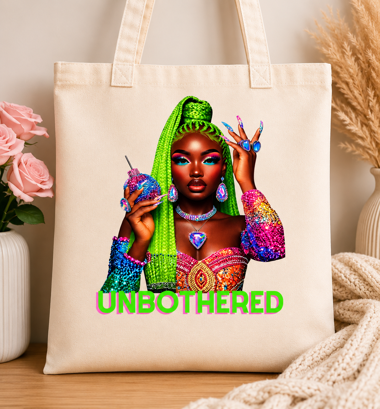 Unbother Queen Tote Bag