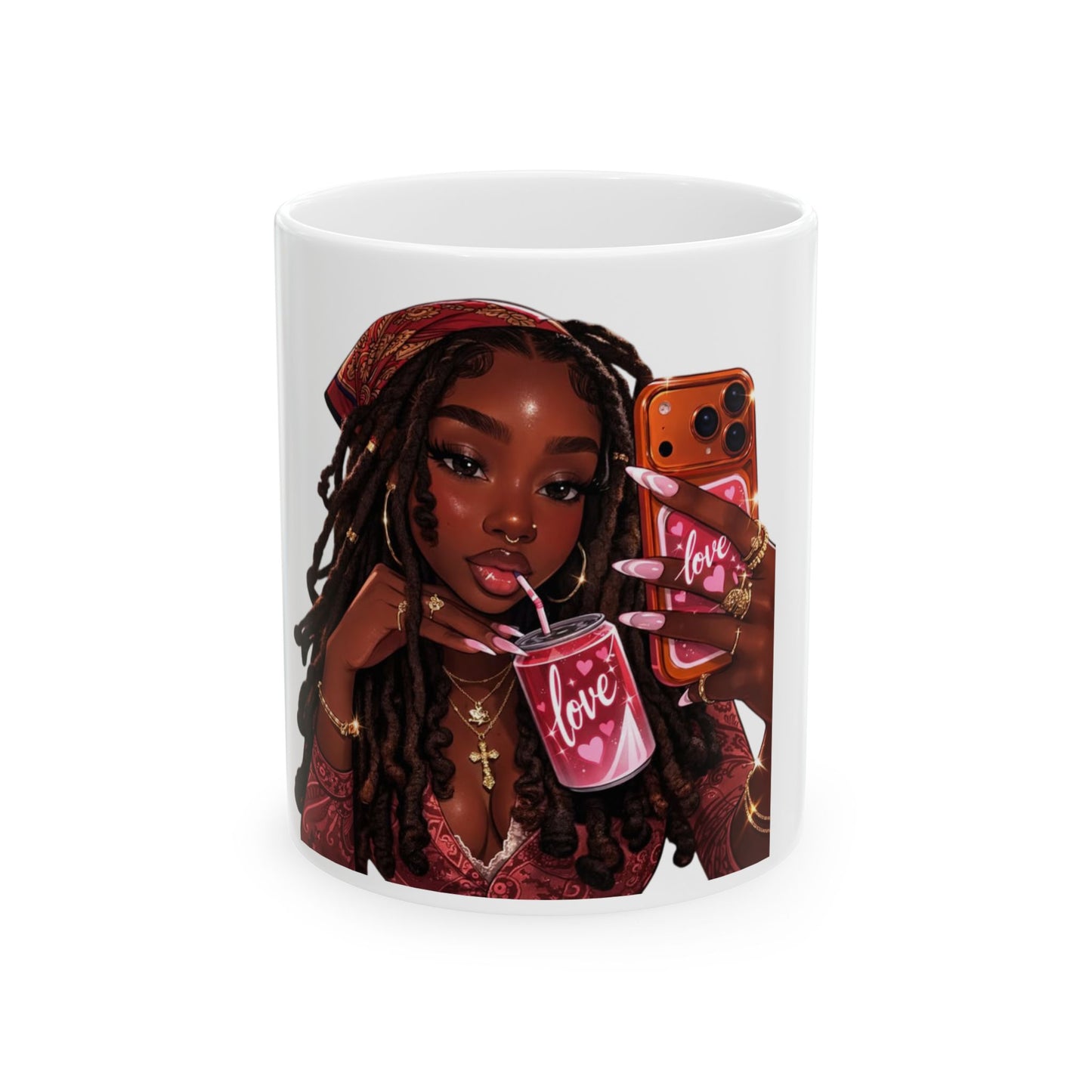Black Girl Selfie Mug